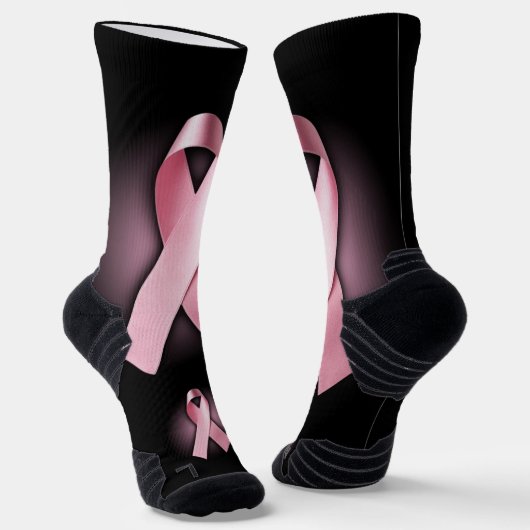 Brustkrebs-Bewusstsein Socken (Gewinkelt)