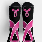 Brustkrebs-Bewusstsein Socken (Oben)