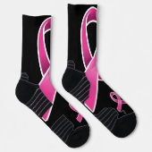 Brustkrebs-Bewusstsein Socken (Rechts)