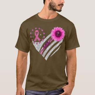 Brustkrebs Bewusstsein Sonnenblumen T-Shirt