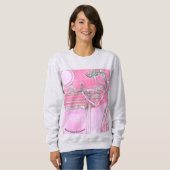 Brustkrebs-Bewusstsein Sweatshirt (Vorne ganz)