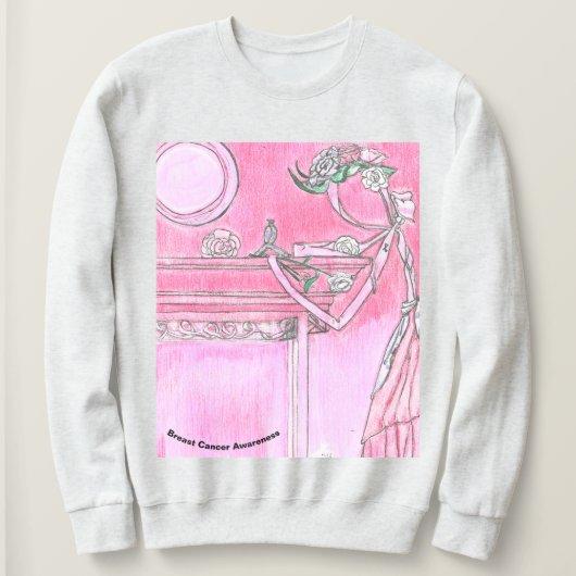 Brustkrebs-Bewusstsein Sweatshirt (Design vorne)
