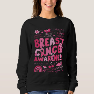 Brustkrebs-Bewusstsein Sweatshirt Rosa Band