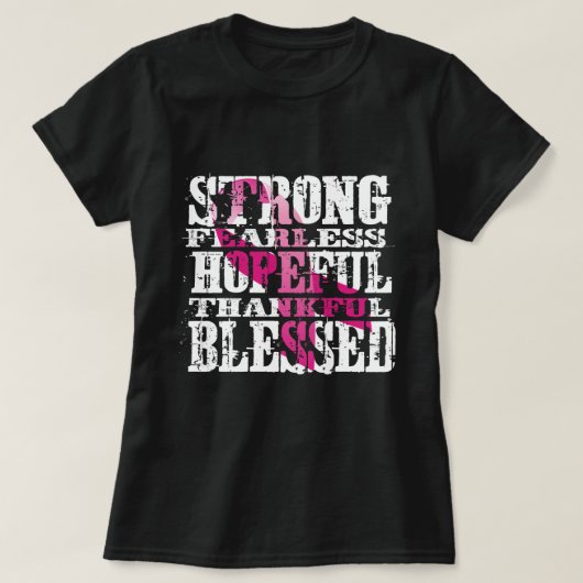 Brustkrebs-Bewusstsein T-Shirt (Design vorne)