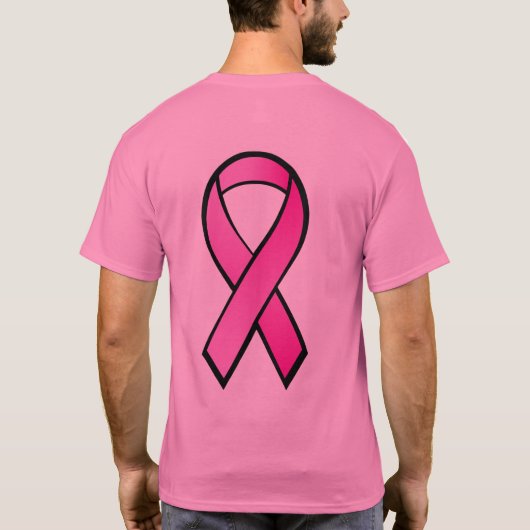 Brustkrebs-Bewusstsein T-Shirt (Rückseite)