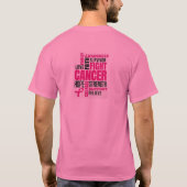 Brustkrebs-Bewusstsein T-Shirt (Rückseite)