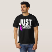 Brustkrebs-Bewusstsein T-Shirt - Nur heilen (Vorne ganz)