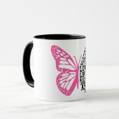 Brustkrebs-Bewusstsein Tasse (Vorderseite Links)