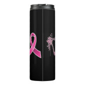 Brustkrebs-Bewusstsein Thermosbecher (Rückseite)