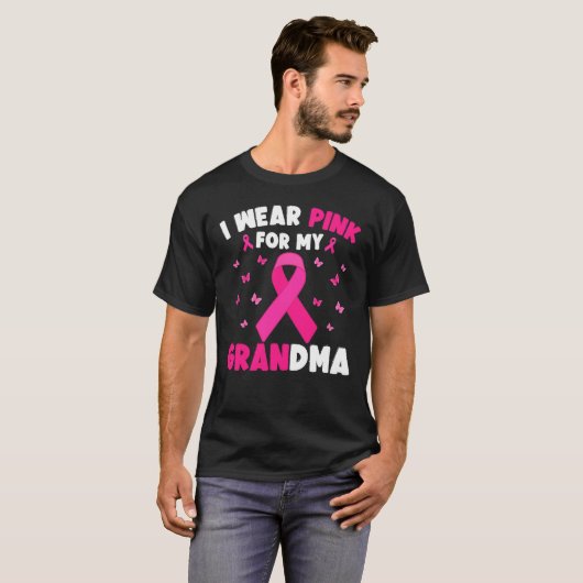 Brustkrebs-Bewusstsein trage ich Rosa für mein Oma T-Shirt (Vorne ganz)
