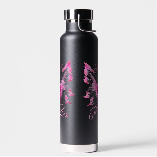 Brustkrebs-Bewusstsein Trinkflasche (Links)