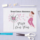 Brustkrebs-Bewusstsein über Angst Seidenpapier (Handwerk)