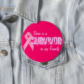 Brustkrebs-Bewusstsein - Überlebend-Knopf Button (Beispiel)