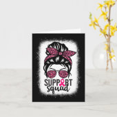 Brustkrebs-Bewusstsein Unterstützung-squad Messy B Karte (Gelbe Blume)