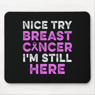 Brustkrebs-Bewusstsein versuchen Überlebenserfahru Mousepad