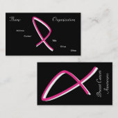 Brustkrebs-Bewusstsein Visitenkarte (Vorne/Hinten)