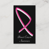 Brustkrebs-Bewusstsein Visitenkarte (Rückseite)