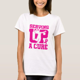 Brustkrebs-Bewusstsein Volleyball für eine Heilung T-Shirt