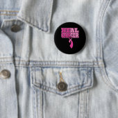 Brustkrebs-Bewusstsein Weltkrebstag GESUNDHEITSKAN Button (Beispiel)