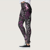 Brustkrebs-Bewusstsein Word Cloud-ID261 Leggings (Links)