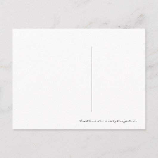 Brustkrebs-Bewusstsein Word Cloud-ID261 Postkarte (Rückseite)