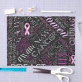 Brustkrebs-Bewusstsein Word Cloud-ID261 Seidenpapier (Handwerk)