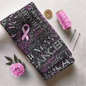 Brustkrebs-Bewusstsein Word Cloud-ID261 Stoff