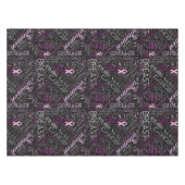 Brustkrebs-Bewusstsein Word Cloud-ID261 Tischdecke (Vorderseite (Horizontal))