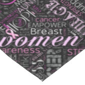 Brustkrebs-Bewusstsein Word Cloud-ID261 Tischdecke (Schrägansicht)