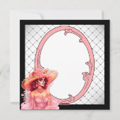 Brustkrebs Bewusstsein Zucker Schädel Feiertagskarte (Rückseite)