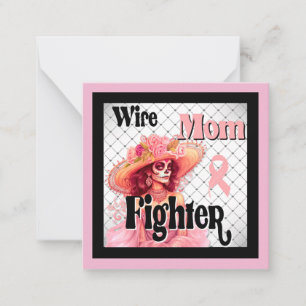 Brustkrebs Bewusstsein Zucker Schädel Mitteilungskarte