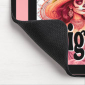 Brustkrebs Bewusstsein Zucker Schädel Mousepad (Ecke)