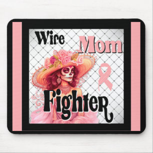 Brustkrebs Bewusstsein Zucker Schädel Mousepad