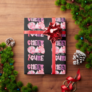 Brustkrebs-Bewusstseins-Cheer für die Heilung Geschenkpapier