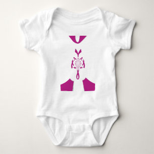 Brustkrebs-Bewusstseins-Kunstposter Baby Strampler