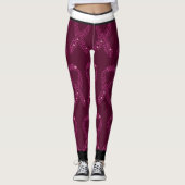 Brustkrebs-Bewusstseins-Leggings Leggings (Vorderseite)