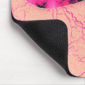 Brustkrebs-Bewusstseins-Libelle Mousepad (Ecke)