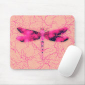 Brustkrebs-Bewusstseins-Libelle Mousepad (Mit Mouse)
