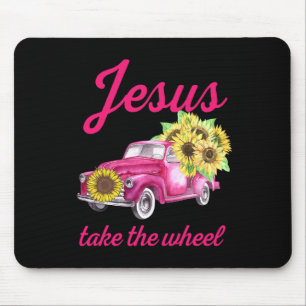 Brustkrebs-Bewusstseins-LKW Jesus übernimmt das St Mousepad