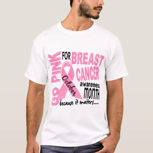 Brustkrebs-Bewusstseins-Monat T-Shirt (Vorderseite)