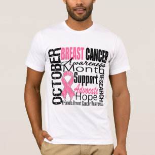 Brustkrebs-Bewusstseins-Monats-Tribut T-Shirt