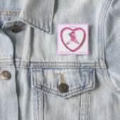 Brustkrebs-Bewusstseins-Quadrat-Button Button (Beispiel)