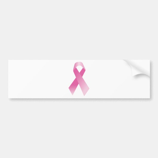Brustkrebs-Bewusstseins-Rosa-Band Autoaufkleber (Vorne)