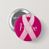 Brustkrebs-Bewusstseins-Rosa-Band-Entwürfe Button (Vorne & Hinten)