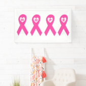 Brustkrebs-Bewusstseins-Rosa-Band HOFFNUNG Banner (Insitu)