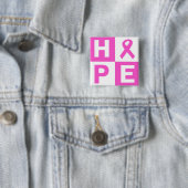 Brustkrebs-Bewusstseins-Rosa-Band-Hoffnungsentwurf Button (Beispiel)