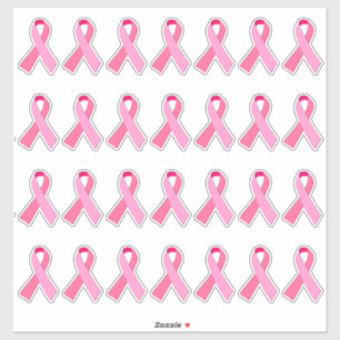 Brustkrebs-Bewusstseins-Rosa-Band X 28 Aufkleber