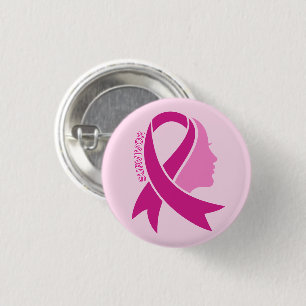 Brustkrebs-Bewusstseins-Schleife Button