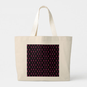 Brustkrebs-Bewusstseins-Tasche Jumbo Stoffbeutel