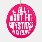 Brustkrebs-Bewusstseins-Verzierung Keramikornament (Links)